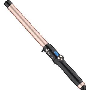 1 Inch Curling Wand Long Barrel, Dual Voltage Hair Curling Iron Wand Ceramic for Long Hair,10 Adjustable Temp