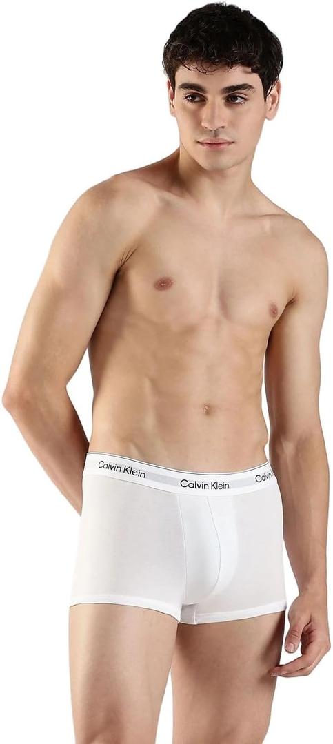 Calvin Klein underwear mens Icon Cotton Stretch 3-pack Low Rise Trunk (Medium)