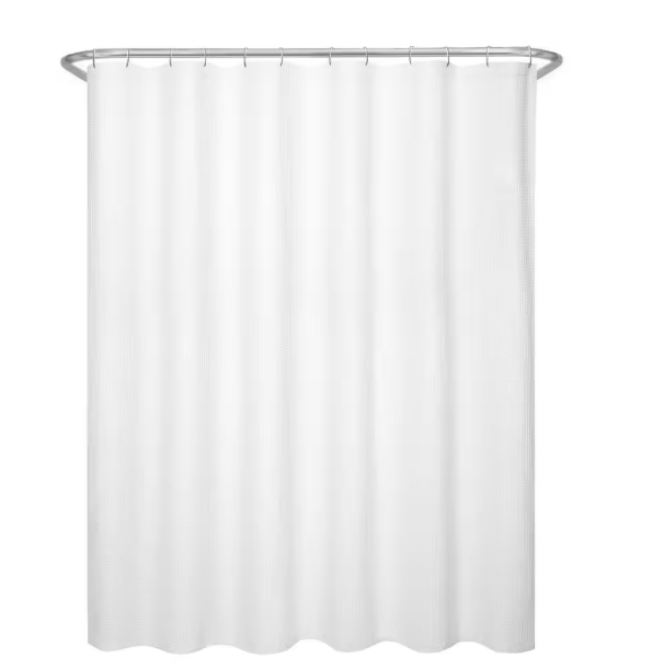 ZennaHome Fabric Shower Curtain 70inx72in