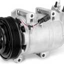 Air Conditioner AC Compressor Compatible with Nissan Rogue 2008-2013, Rogue Select 2014-2015, L4 2.5L, w/One Plug, Replacement for AC System