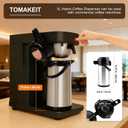 TOMAKEIT Airpot Coffee Carafe for Keeping Hot,102oz/3L Coffee Dispenser Thermal with Pump,Insulated Stainless Steel Hot Beverage Dispenser for Parties,Thermal Carafe for Hot Drinks Water Tea Chocolate