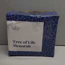 The Dreidel Company Tree of Life Menorah Rustic Pewter Finish Full Size 10 Inches for Hanukkah Fits Standard Chanukah Candles - Collectible Artistic Menorah for Judaic Display