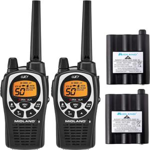 Midland GXT1000 GMRS Radio Walkie Talkie with Extra Battery Packs Midland GXT1000 GMRS Radio Walkie Talkie with Extra Battery Packs
