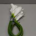 12 Piece 26" Calla Lily Artificial Flowers,Real Touch Long Stem Faux Calla Lillies for Tall Vases,Indoor Wedding Office Home Decor (White)