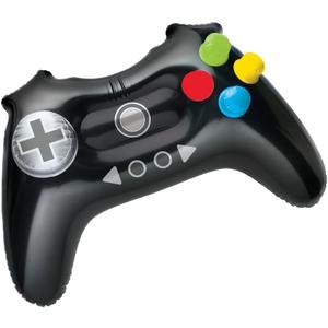 Level Up Multicolor Inflatable Controller  28" x 17.94" (Pack of 1) - Perfect for Gamers, Parties & Events (Large)
