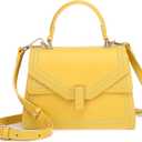 Scarleton Quilted Crossbody Satchel, Chain Strap Shoulder Bag, Vegan Leather Mini Handbag, H2065 (Small)