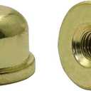 2Pcs Solid Lamp Finials Caps Tapped of Tops for Lamp Shade Holder Harp Lamp Finial Knob Lamp Accessories, Gold