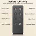 New Replacement Remote Control for Bose TV Speaker/Bose Solo Soundbar Series II(Batteries Not Included)