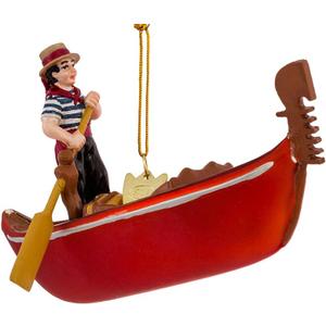 Kurt S. Adler Noble Gems 5-Inch Glass Gondola Ornament for Christmas