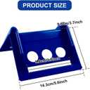 24 Pack 4" Flatbed Edge Protectors with Carrying Case, 4" Winch Ratchet Straps Plastic Corner Protectors for Flatbed Cargo Load (Blue)