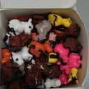 Shappy 80 Pcs Mini Horse Figures Resin Horse Foal Models Miniature Animals Figurines Resin Miniature Ornaments Decoration for Garden Accessories Landscape Terrarium Cake DIY(Bright Color)