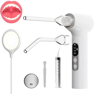 Upgraded Electronic Tonsil Stone Remover10 in 1 Tonsil Stone Removal KitTonsil Stone Vacuum with Built-in Blue LightEasy to Use, Fight Bad Breath, Instant Suction
