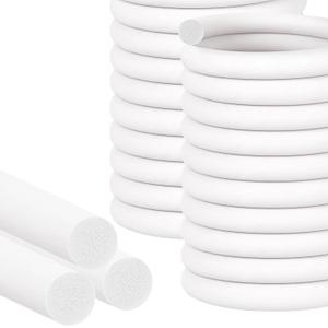 MYFAMIREA 20FT Backer Rod 3/4 Inch EPDM Rubber Caulk Saver Weather Strip Seal Concrete Expansion Joint Filler for Gaps and Joints, White