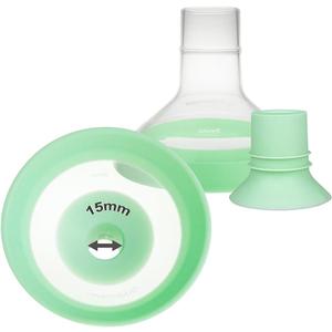 Nenesupply 15mm Inserts and 24mm Flex Flanges Compatible with Lansinoh Breastpump Replacement to Lansinoh Flanges 15mm and Breastshields Work with Signature Pro Smartpump and Manual Pumps