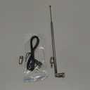 Superbat Telescopic FM Antenna for Stereo Receiver Indoor, FM Radio Antenna 75 Ohm UNBAL for Yamaha Onkyo Denon Table Top Home Theater Receiver Radio Receiver Antenna Tuner