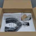 JuGuo 17.2" Ceramic Bedside Lamp - 3 Way Dimmable with USB Port & 4W Bulb - Touch Control Base and Pleated Lampshade - Ideal for Bedroom, Home Office and Living Room Decor.