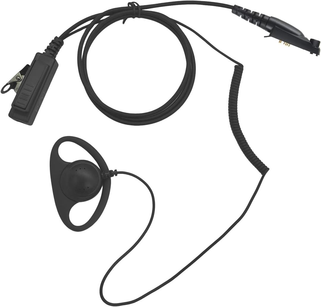 D Shape Earpiece with Mic Surveillance Headset Compatible for Motorola Retevis RT29 RT48 RT47 RB23 RB46 RT87 NR30 EX500 GP328Plus Ailunce HD1 HD2 HA1G Radio