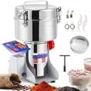 Moongiantgo 2500g LED Digital Grain Mill Electric Spice Grinder - Stainless Steel High Speed Machine Pulverizer for Kitchen Cereals Herb Pepper Coffee Corn Flour (Swing Type, 110V)