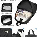 VGCUB Black School Backpacks Travel Book Bag Waterproof Work Light Aesthetic College Backpack for School Girls Boys Teens Mochilas Escolares Para Nias Casual Daypack for Women Men