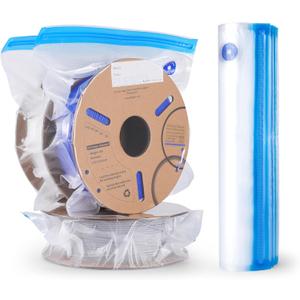 ELEGOO Filament Storage Bags, 10 Reusable Vacuum Sealed Bags Moisture-Proof Dust-Proof, Perfect for 3D Printer Filament Storage and Keep Filament Dry (13.4x11.8 inch) No Pump Included
