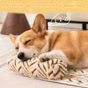 Calming Dog Bed Mats with Neck & Head Support, Soft Flannel Pet Couch Bed for Small Dogs & Cats, Pet Washable Couch Covers for Sofa, Small 31.5"L x 23.62"W