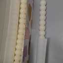 MAITREYA Ivory Tall Taper Candle Stick Candles Spiral Taper Candles-Set of 4 for Decoration Weddings Party Church-Unscented Dripless Candles,10inch(D-Ivory-New)