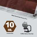 Tarps Heavy Duty Waterproof 10 X 12, 10 Mil Multipurpose Poly Tarp Cover, tarp Waterproof UV Resistant Tear&Fade Resistant, Outdoor Tarpaulin for Roof, Camping, Patio, Pool, Boat, Car