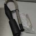 FVRITO Stainless Steel Flexible Exhaust Muffler Pipe Silencer Gasket for 2 Stroke 49cc 60cc 66cc 80cc 100cc Engine Gas Motorized Bicycle Motor Bike Black