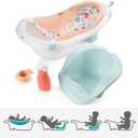Fisher-Price™ Baby to Toddler Bath 4-in-1 Sling 'N Seat Tub with Removable Infant Support and 2 Toys, Summer Blossoms