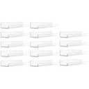 upsimples 14 Pack Acrylic Shelves Wall Organizer and Storage, 15" Display Shelf for Figure, Toy Cars, Perfume, Kids Bookshelf for Bedroom, Nursery, Craft Room, Clear
