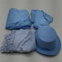 Harry and Lloyd Tuxedos Mens Fun Suit Dumber Orange Suit Dumb Blue Blazer Top Hat Bow Tie Halloween Cosplay Costume