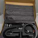 Bathroom Sink Faucet with Pull Down Sprayer, Matte Black Single Handle Pull Out Faucet with Pop-Up Drain, 1 or 3 Hole Laundry Bar Basin Faucet with Deck Plate, KBL-7002B-CL2