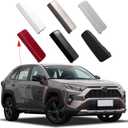 Car Front Bumper Tow Hook Cover Cap Towing Eye Fit for Toyota RAV4 2019 2020 20201 2022 2023 52438-0R901 52437-0R901 (Pearl White, Right Upper Cover) (Right passenger side)