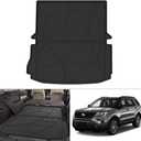 KUST Trunk Cargo Mat for 2011-2019 Ford Explorer, Rear Cargo Trunk Liner for Explorer Accessories All Weather Protection TPE Rubber Raised Edge