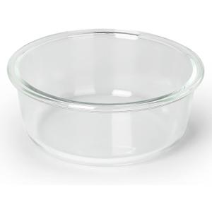 GDCZ Glass Cat Bowls 20 Oz, Pet Feeding Bowls for Pet Food and Water Dishes, Basic Bowls for Your Dog or Cat (Transparent)