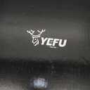 YEFU Tabletop Fire Pit 9.7 x 7.1 in, Flame Intensity Control Camping Stove for Outdoor & Patio, Fueled by Pellets or Wood, Safe Burning Table Top Firepit, with Travel Bag & 2 Mini Sticks, Silver