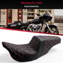 Artudatech Rider Passenger Seat Front Rear Cushion Red For Harley Davidson Street Glide EFI FLHX 2008-2023, For Harley Road Glide Special FLTRXS 2015-2023 Road King Special FLHRXS 2017-2023