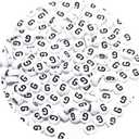 3 x Round Letter Beads 4x7mm Acrylic Alphabet Beads G for Bracelets Making Keychain Jewelry DIY - 100pcs