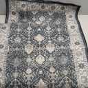 Hallway 2x8 Washable Runner Rug: Oriental Stain Resistant Kitchen Entryway Rugs Farmhouse Ultra Soft Bathroom Bedroom Print Floor Mat Thin Non Slip Indoor Carpet for Living Room Laundry(2x8,Black)