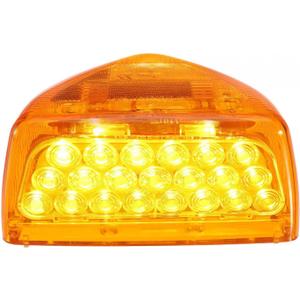 Partsam 1PC Amber 31LED Headlight Turn Signal Lights with 3 Wires Front/Park/Turn Functions, Replacement for Peterbilt 379 359 357 365 378