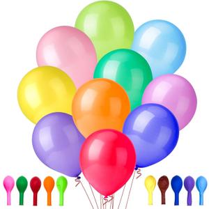 Yeunmu100 PCS Balloons Assorted ColorsInside 10 Colors-10 Per Color), 12 Inch Balloons Bulk, Suitable for Birthday, Family Party, Graduation, Wedding