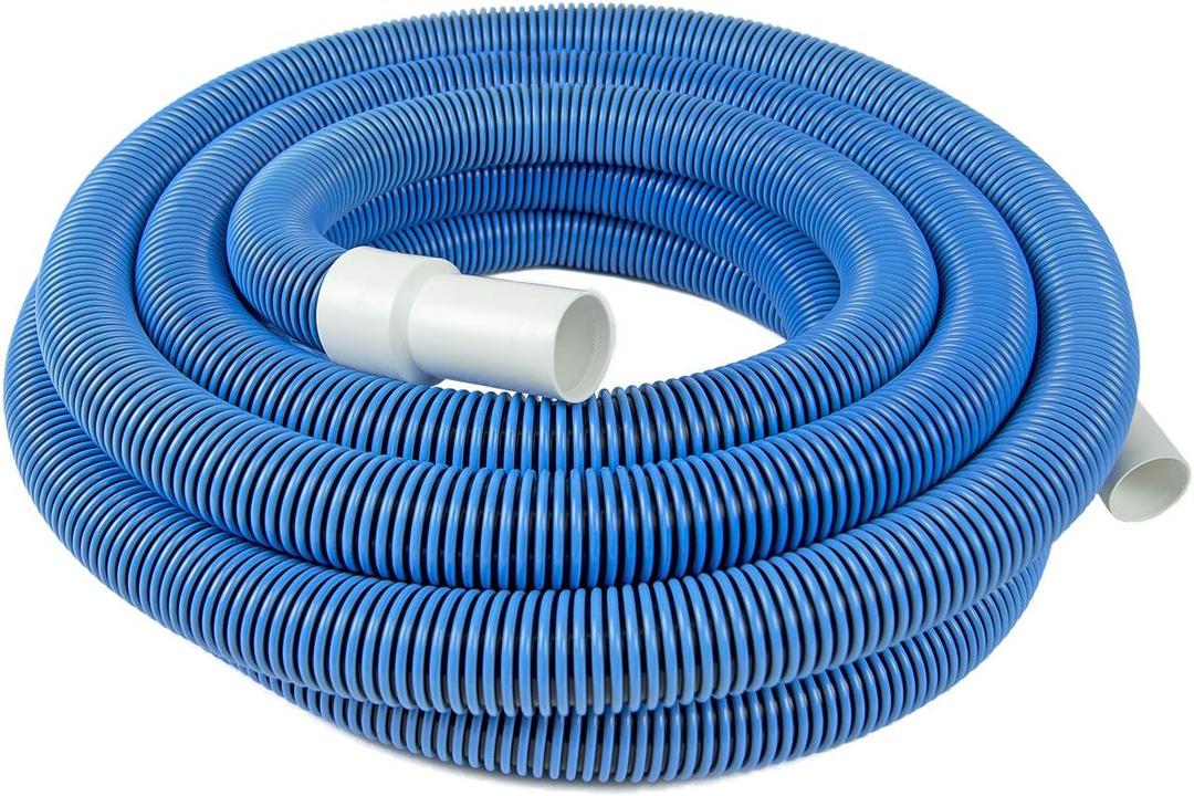 Poolmaster Manual Pool Vacuum Hose, 30 Ft x 1-1/2 for Inground & Above Ground Pools, Not for Automatic Cleaners, Kink-Free, Heavy Duty Pool Cleaner Hose with Swivel Cuff  Made in USA