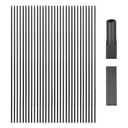 30 Pcs Stair Rods Iron Stair Railing Stair Spindles Indoor Iron Balusters, Square Baluster Design, Modern/Traditional Style