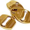 Stainless Steel Car Door Lock Striker Cover Decoration and Protection Buckle Trim for Kia Stinger 2017 2018 (Gold)