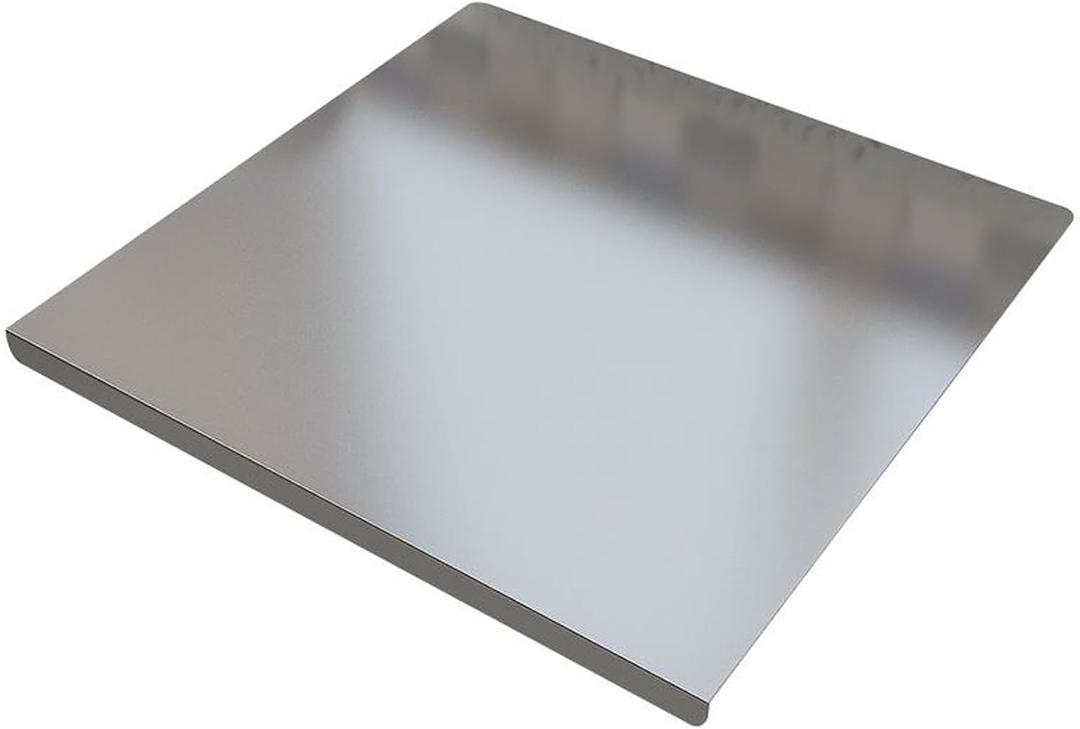 Stainless Steel Cutting Boards with Lip for Kitchen,Chopping Boards for Countertop,Large Metal Cutting Board over Sink Suitable for Meat, Fruits,Vegetables,Bread,Cake,Pasta,Noodle,and Pizza19.7*15.7