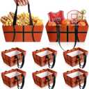 Glenmal 24 Pcs 2026 Senior Night Basketball Gifts Baskets with Handles 9.8 x 6.5 x 4.3 Inch Empty Reusable Waterproof Cardstock Basketball Gift Baskets for Sports Party Favor Holiday Birthday Decor