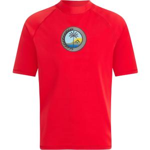Kanu Surf Boys' Paradise UPF 50 Sun Protective Rashguard Swim Shirt (4T, Wade Red)