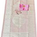 Islamic Prayer Mat, Turkish Prayer Rug with Pouch and Ornament Sealing, Portable Prayer Mat with Handy Pouch, Islamic Carpet Pad Ideal for Travelling (44" x26 with Free Tasbeeh) (Pink)