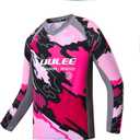 Boys Cycling Jersey Youth Mountain Bike BMX Long Sleeve Bicycle Clothes Kids Balance Bike Jersey, Large