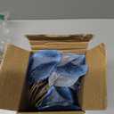 Framendino, 6 Pack Artificial Blue Eucalyptus Stems Leaves Faux Branches Fake Plant for Home Kitchen Indoor Wedding Vase Decor